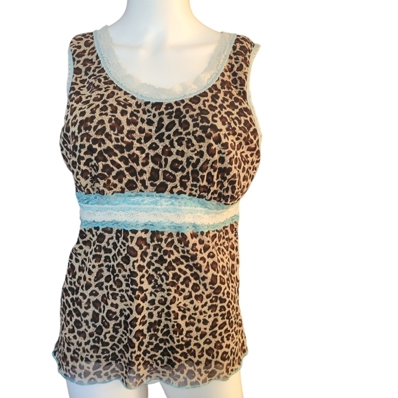 Breezie by Angel Love Other - Breezie by Angel Love Lounge Wear Cheetah Print L
